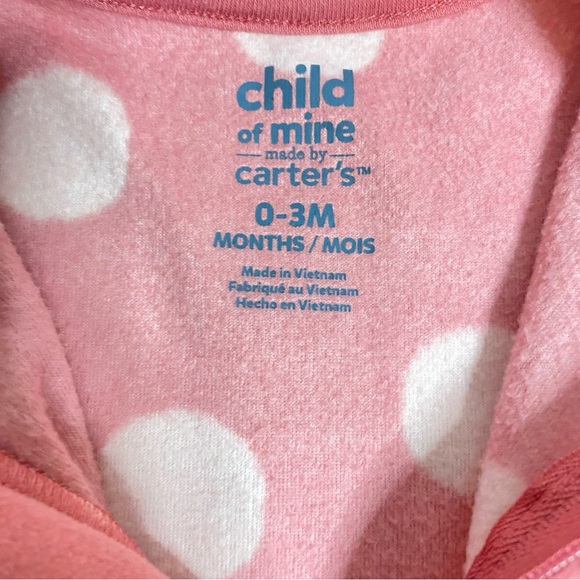 Carter’s Baby Girl One Piece Pajamas - Picture 2 of 2